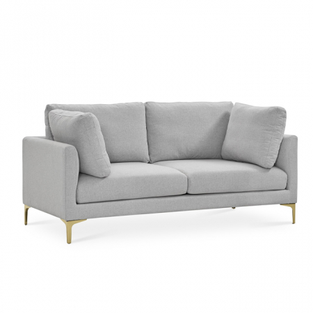 Canapele - Canapea sofisticată din stofă gri „Urban Chic”