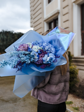 Buchete delicate - Buchet Blue Feelings