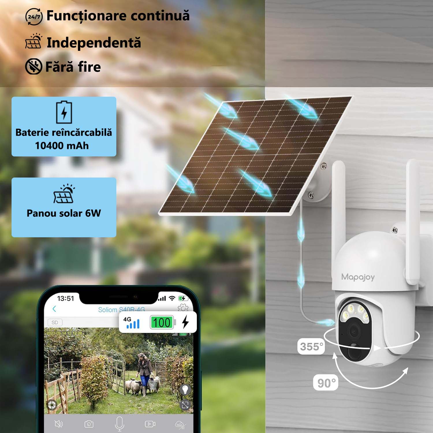 Camera de supraveghere cu panou solar si cartela SIM: Supraveghere la nivel inalt - Siguranta si eficienta energetica in orice locatie