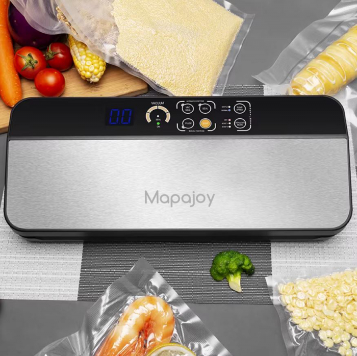 Aparat de vidat si sigilat Mapajoy TMP130 PRO, 6 Functii de vidare umeda/uscata si alimente sensibile, 30 cm bara de lipire, Pungi incluse, 1 Rola 28 x 300 cm inclusa, Functie Pulse, Cutter Incorporat [4]