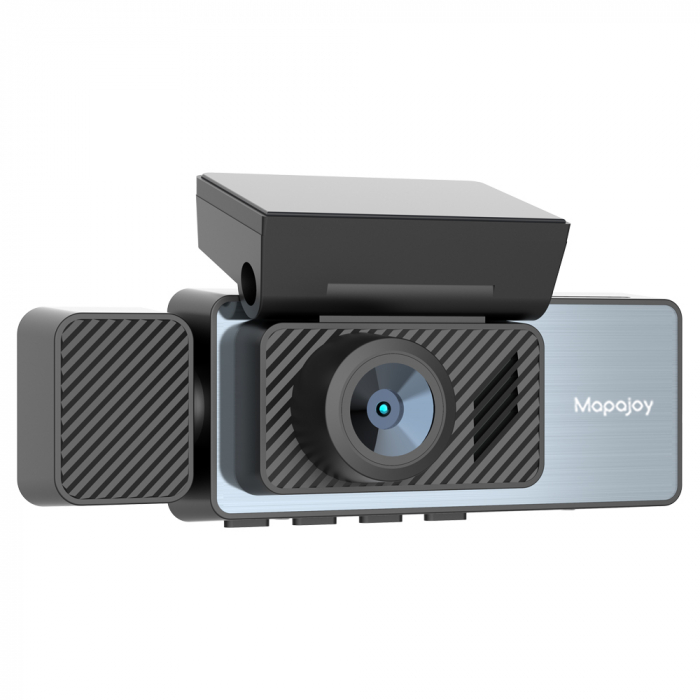 Camera Auto De Bord Tripla Mapajoy DRIVE-SAFE, 2K Full HD, GPS inclus, Wi-Fi, Unghi vizual larg 170°, Vedere nocturna, Inregistrare in bucla, Senzor-G coliziune, Camera marsarier,  Card SD 32GB cadou [3]