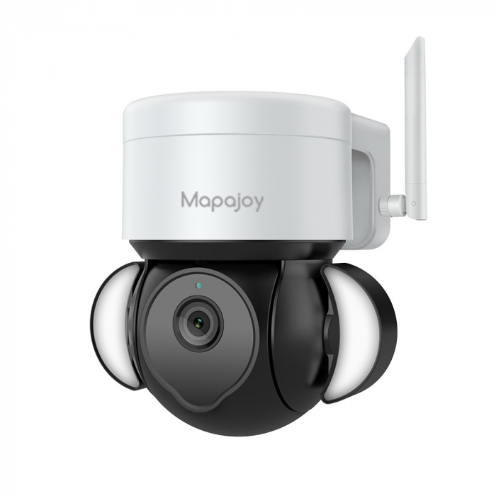 Camera de supraveghere Wireless Mapajoy, 8MP Full HD, Comunicare bidirectionala, Detectare miscare, Exterior si Interior, Color Night Vision, Rotire automata, Zoom 4x, Alb [1]