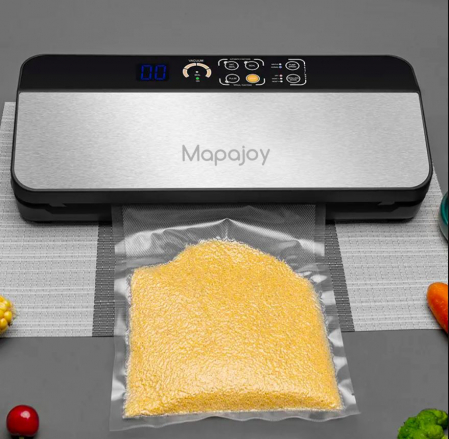 Aparat de vidat si sigilat Mapajoy TMP130 PRO, 6 Functii de vidare umeda/uscata si alimente sensibile, 30 cm bara de lipire, Pungi incluse, 1 Rola 28 x 300 cm inclusa, Functie Pulse, Cutter Incorporat [2]