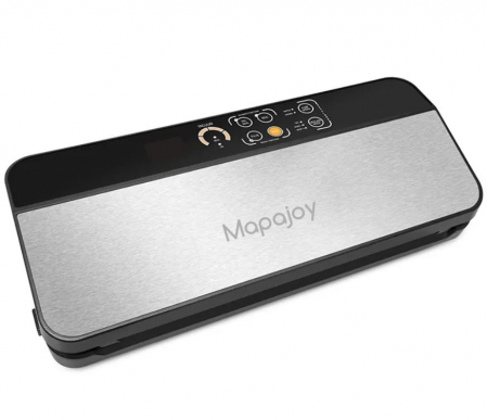 Aparat de vidat si sigilat Mapajoy TMP130 PRO, 6 Functii de vidare umeda/uscata si alimente sensibile, 30 cm bara de lipire, Pungi incluse, 1 Rola 28 x 300 cm inclusa, Functie Pulse, Cutter Incorporat [1]