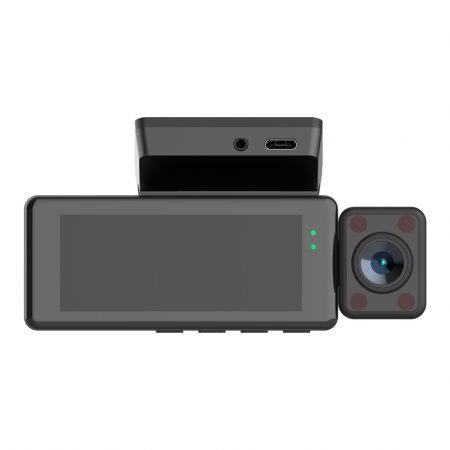 Camera Auto De Bord Tripla Mapajoy DRIVE-SAFE, 2K Full HD, GPS inclus, Wi-Fi, Unghi vizual larg 170°, Vedere nocturna, Inregistrare in bucla, Senzor-G coliziune, Camera marsarier,  Card SD 32GB cadou [4]