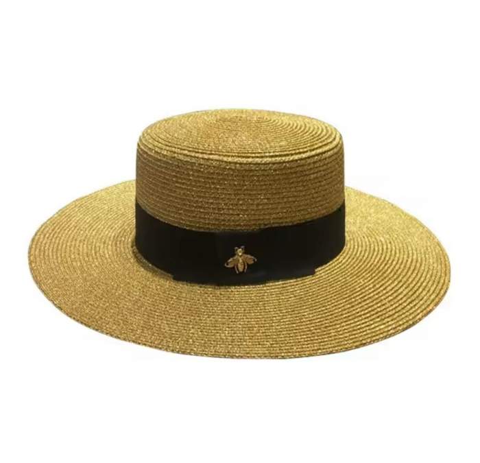 Canotiera Handmade aurie cu bentita neagra si accesoriu la alegere [1]