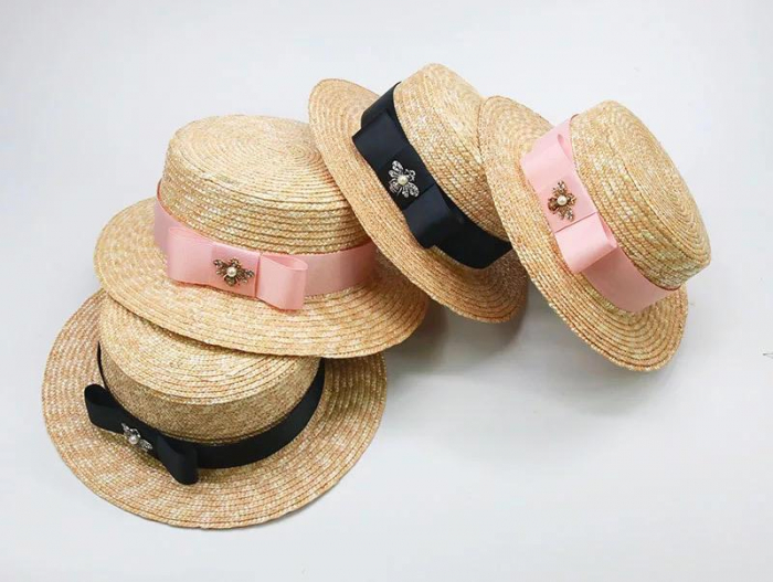 Canotiera Handmade din paie cu bentita detasabila la alegere [20]