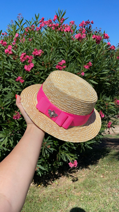 Canotiera Handmade din paie si bentita colorata detasabila [16]