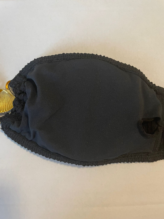 Costum de baie in doua piese Negru cu scoici aurii [3]