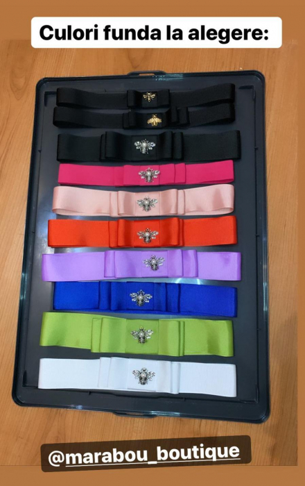 Palarie Bej Handmade cu bentita detasabila si accesoriu la alegere [23]