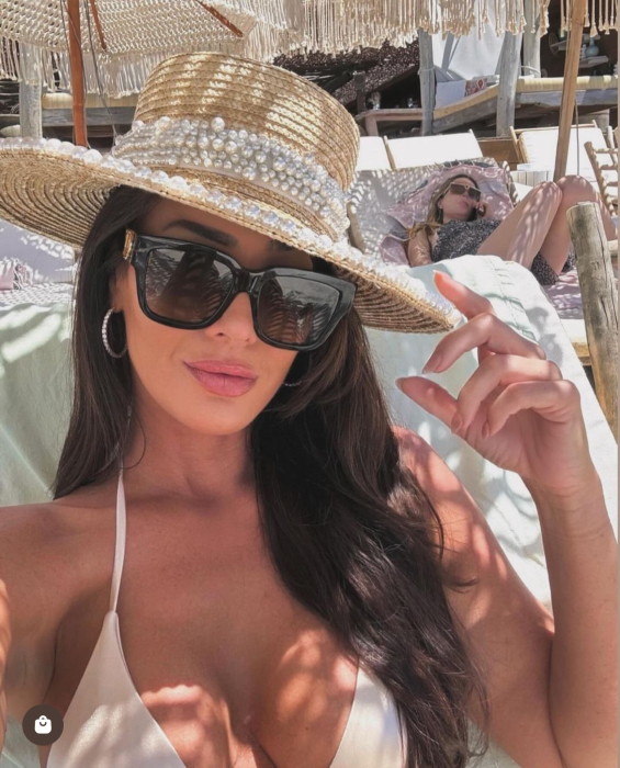 Palarie de Soare Handmade din paie cu Perle pe bor si pe bentita [24]