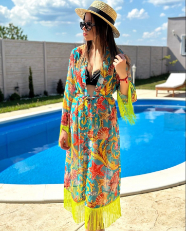 Canotiera Handmade din paie cu bentita detasabila si accesoriu la alegere [20]
