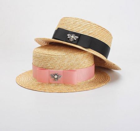 Canotiera Handmade din paie cu bentita detasabila si accesoriu la alegere [19]