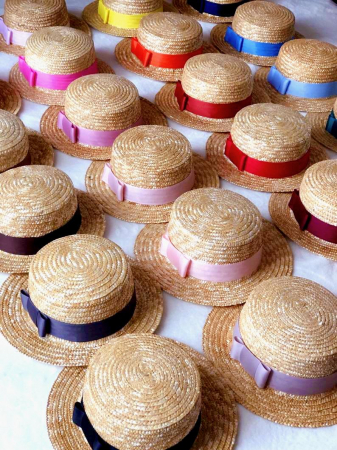 Canotiera Handmade din paie cu bentita detasabila si accesoriu la alegere [24]
