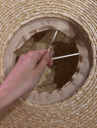 Canotiera Handmade din paie cu lant detasabil [13]