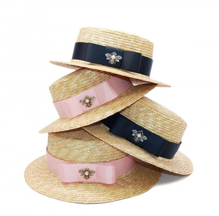 Canotiera Handmade din paie si bentita colorata detasabila [27]