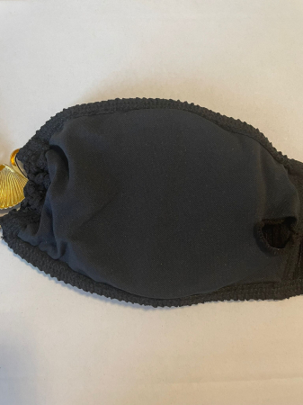 Costum de baie in doua piese Negru cu scoici aurii [2]
