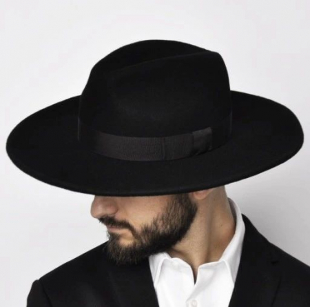 Palarie Barbati Neagra Handmade cu bentita detasabila [9]