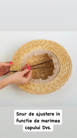 Palarie alba Handmade Unisex din paie cu bentita si accesoriu la alegere [17]