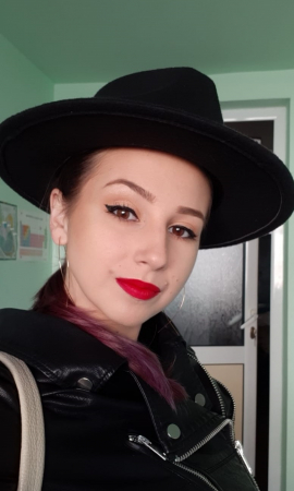 Palarie Neagra Handmade cu bentita detasabila la alegere si accesoriu [6]