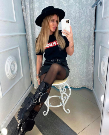 Palarie Neagra Handmade cu bentita detasabila la alegere si accesoriu [12]