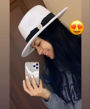 Palarie Alba Handmade cu bentita detasabila la alegere [25]