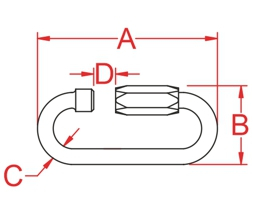 Inel rapid Kong Quick Link Oval fara CE [2]