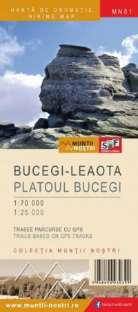 Harti, publicatii - Harta Muntii Nostri Bucegi-Leaota Platoul Bucegi