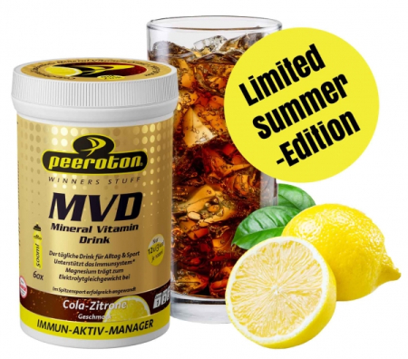 HIDRATARE - MVD - Mineral Vitamin Drink 300g - băutură hipotonică rehidratantă - Cola Lămâie