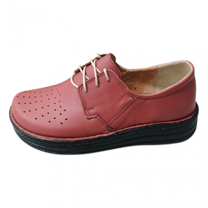 Pantofi femei piele perforata 9100 plamaniau [2]