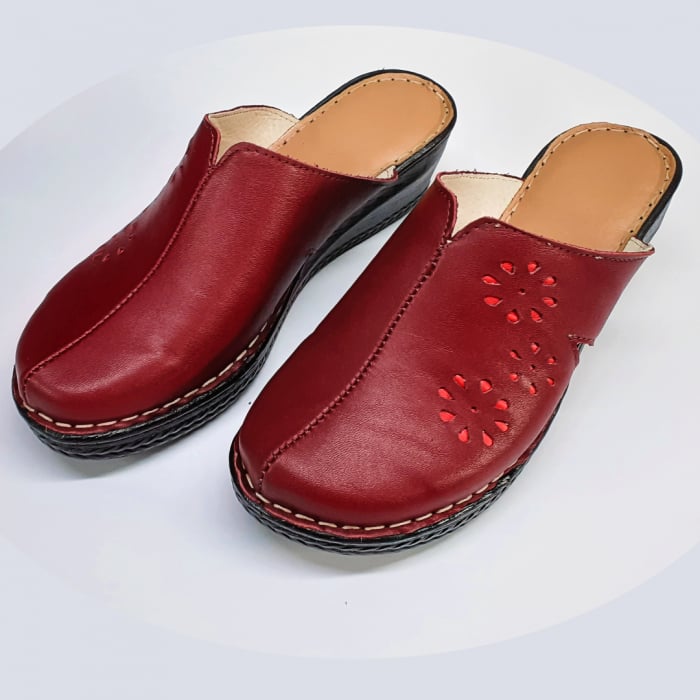 Papuci spital dama bordo [3]