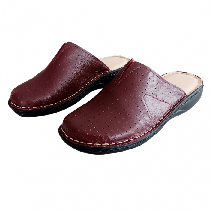 Saboti dama piele naturala 3060-bordo [3]