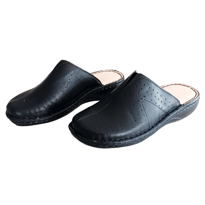 Saboti dama piele naturala 3060-negru [2]