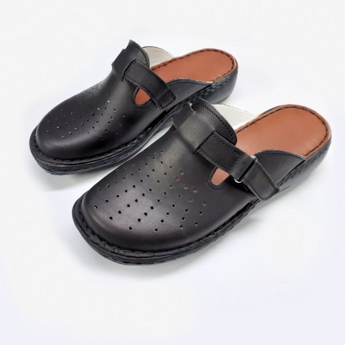 Saboti dama piele naturala 7002 negru [3]