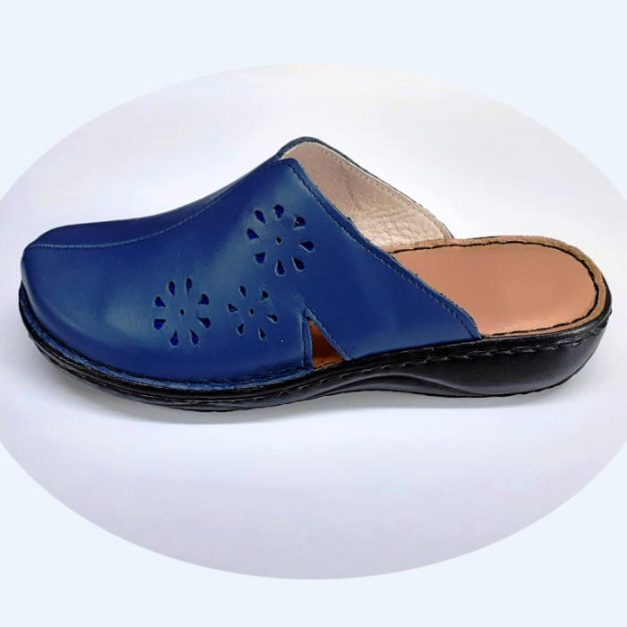 saboti dama piele inchisi in fata blue [2]