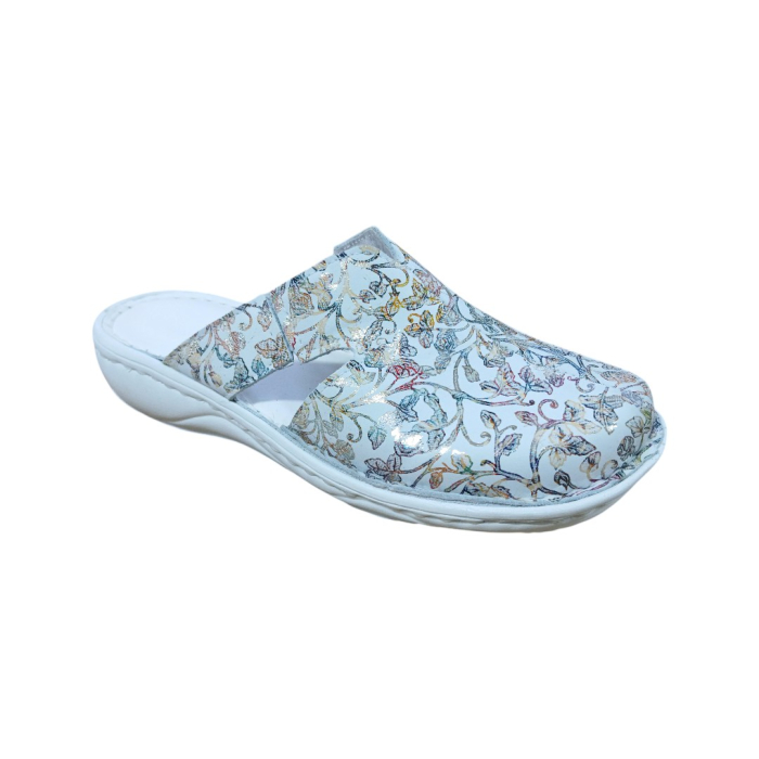 Saboti femei medicinali de dama piele 7001 rose [1]
