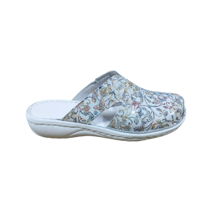 Saboti femei medicinali de dama piele 7001 rose [2]