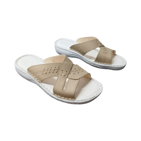 Saboti  Dama din piele - Oferta 715 crem Stoc Limitat