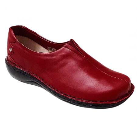 Pantofi dama din piele naturala - Pantofi femei piele naturala 9000 bordo