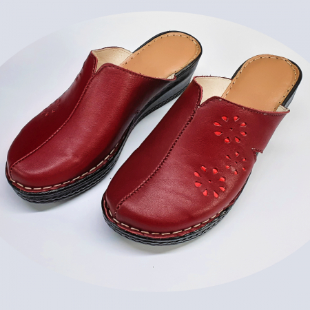 Papuci spital dama bordo [2]
