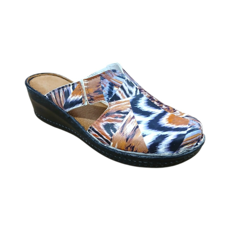 Saboti  Dama din piele - Saboti dama medicinali piele naturala 6007 multicolor