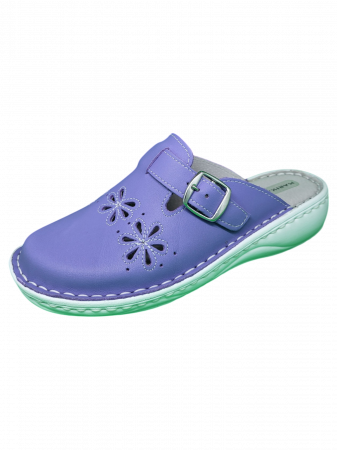 Saboti  Dama din piele - Saboti dama piele naturala 7015-lila