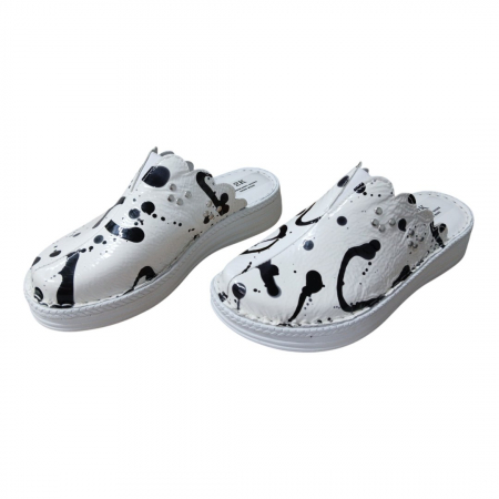 Saboti femei piele naturala 4062 dalmatian [2]