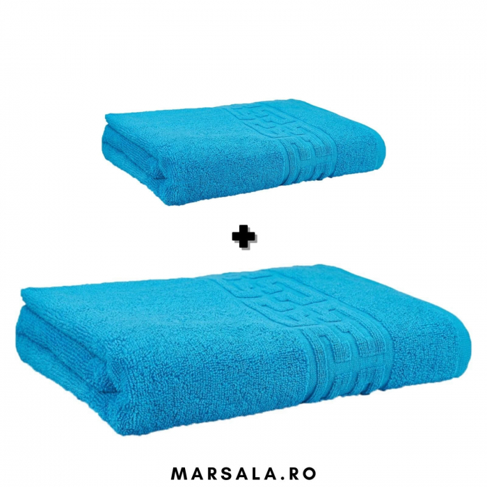 Set Prosoape Baie si Fata - 2 bucati electric blue [1]