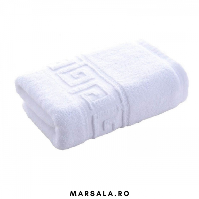 Set Prosoape Baie si Fata 2 bucati alb, 500gr/m2 , 100% bumbac [2]