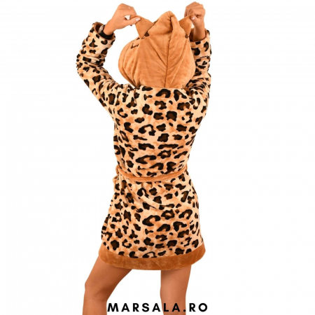 Halat de Baie Pufos Cocolino animal print [2]