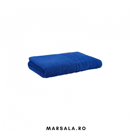 Prosoape bumbac 50/90cm - pentru fata - Prosop bumbac 50 90 cm pentru fata ,albastru cu bordura model grecesc