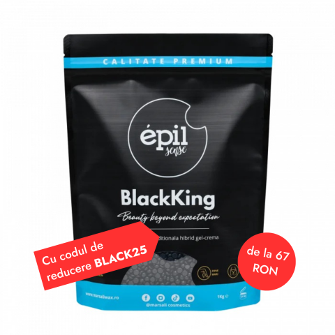 Ceara de epilat film hibrid pentru barbati BlackKing- Marsali Cosmetics
