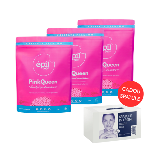 TOATE PRODUSELE - PINKQUEEN 1KG x 3BUC + SPATULE CADOU