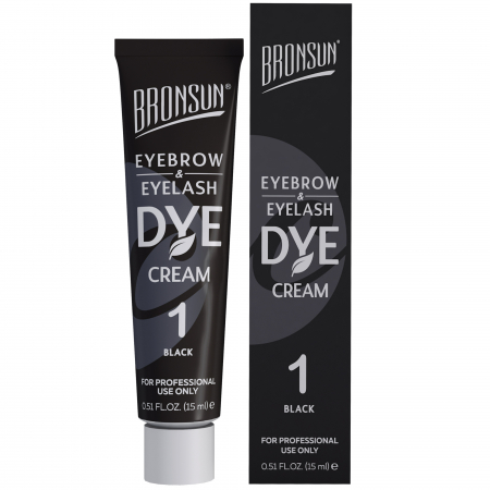 GENE & SPRANCENE - Vopsea profesionala pentru gene si sprancene hibrid negru - Marsali Cosmetics